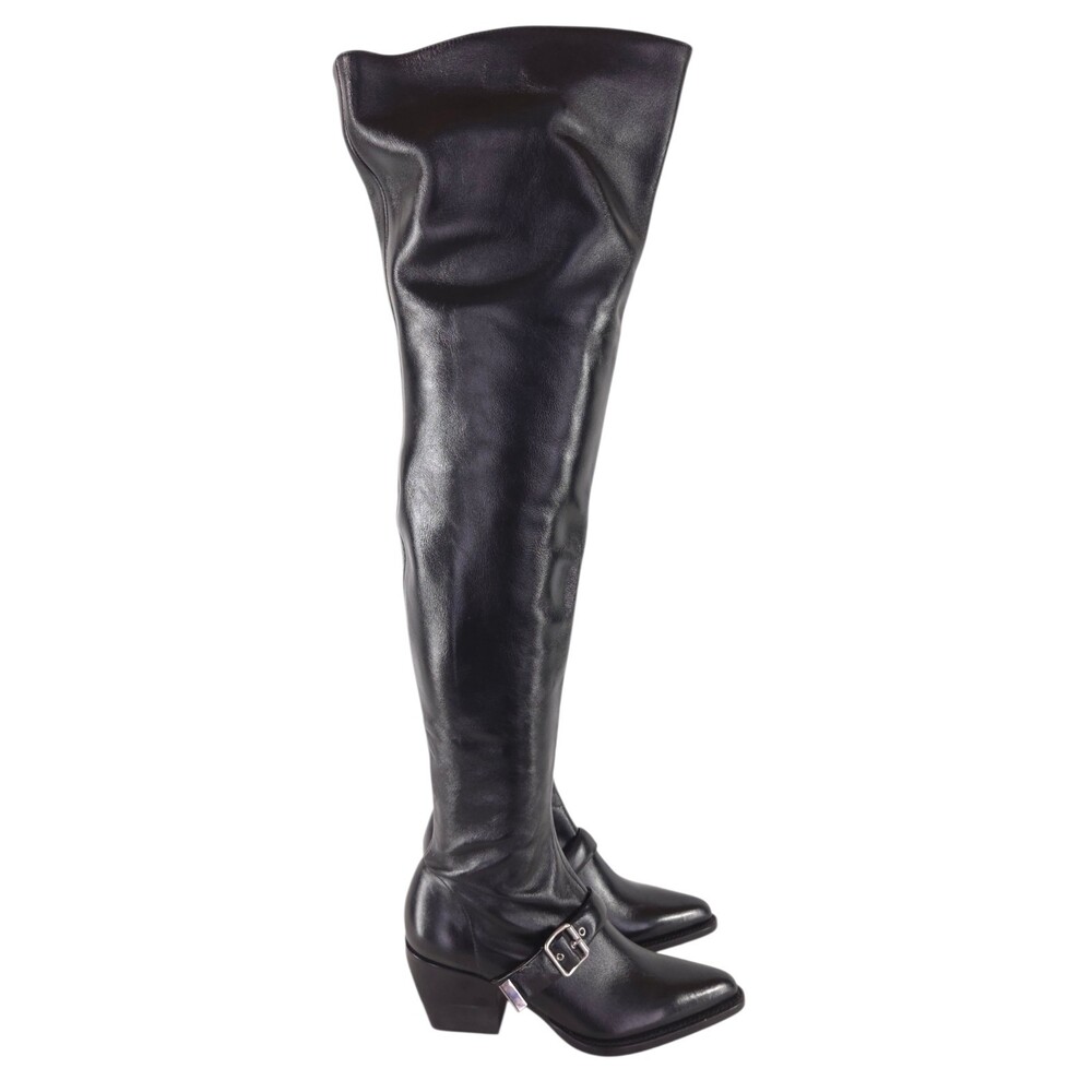 Chloe Over the Knee Harness Boots US 10 EU 40 Womens Black $1650